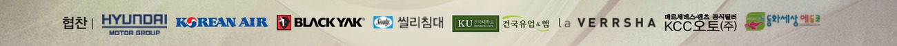 Concert sponsors — Hyundai Motor Group, Korean Air, Black Yak, Sealy, Konkuk Dairy, la Verrsha, KCC Auto